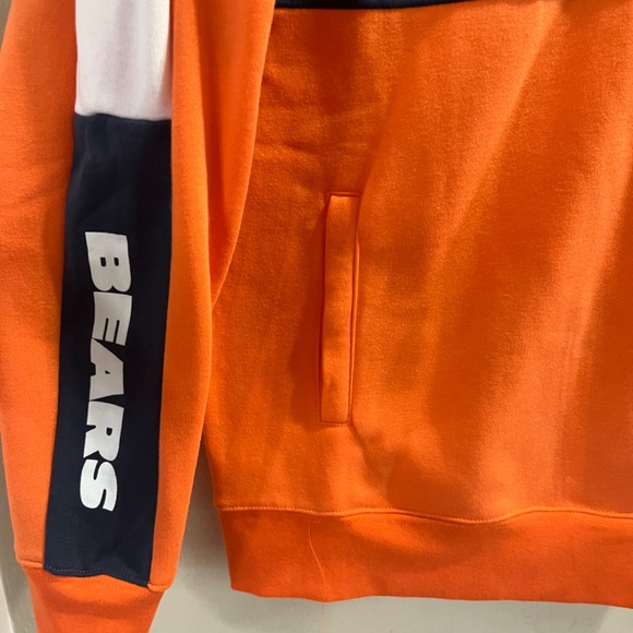 NFL Chicago Bears Hoodie Quarterzip Sweatshirt - Men Small - Picture 3 of 9